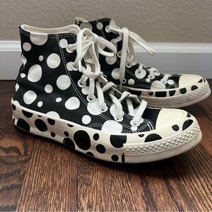 Converse Women’s Chuck 70 High Top Shoes Polka Dots Size 7.5 Lace Up A01182C,